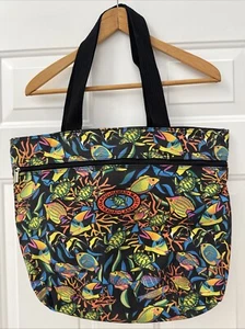 Hawaii Maui Oahu Kauai Tropical Fish Sea Ocean Travel Zippered Tote Bag - Picture 1 of 3