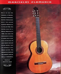 Anuncio impreso fotográfico de guitarra flamenca Marcielos - Santos Hernández, J Manuel Marcielos - Imagen 1 de 1