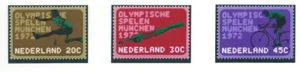 Netherlands Olympic Games Munich 1972 perforated set MNH - Picture 1 of 1