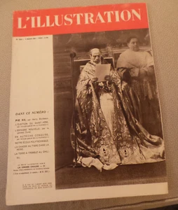 L'Illustration French Magazine Pope PIE XII March 1939 VG+/VG - Picture 1 of 9