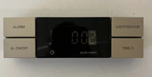 Jacob Jensen Digital Alarm Clock - Minimalist Design, Model 046078A Works Great - Picture 1 of 7