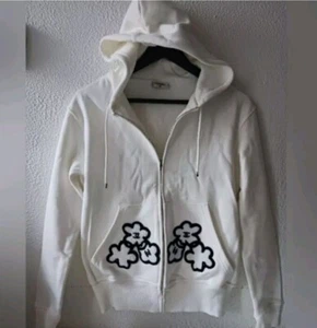 Chanel White Cotton  Cardigan Hoodie / Size S - Picture 1 of 13