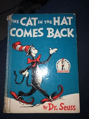 1958 The Cat in the Hat Comes Back by Dr. Seuss Hardcover Beginner Books - Image 1 of 4