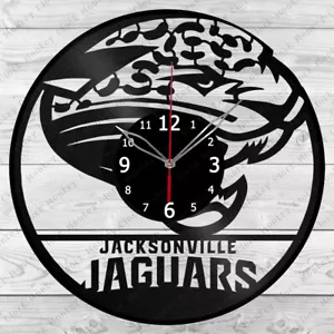 Vinyl Uhr Jacksonville Jaguars Schallplatte Wanduhr Heimkunst Dekor Handarbeit 3178 - Bild 1 von 12