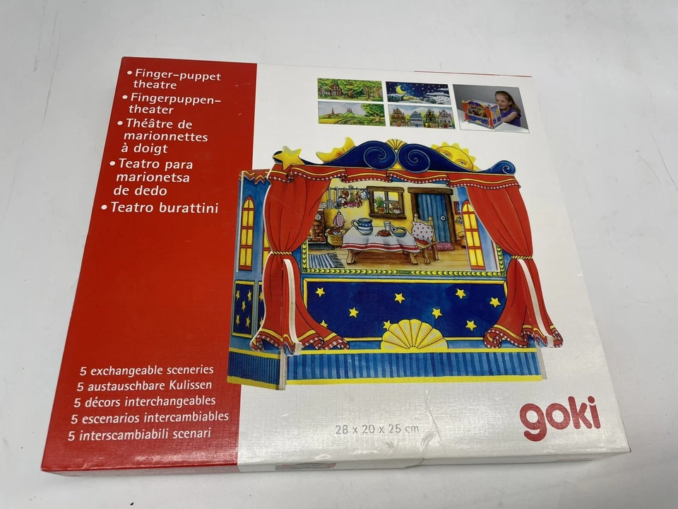 Teatro de marionetas de dedos de madera Goki Foto 1 de 4