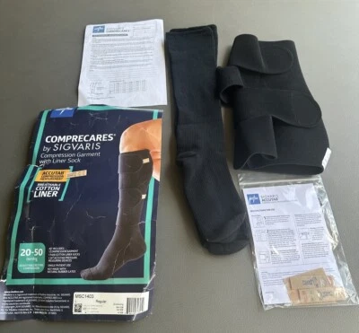 SIGVARIS COMPRECARES Reusable Compression Garment Kit Socks L Regular 20-50mmHg - Image 1 of 4