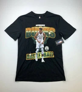 Milwaukee Bucks Giannis Anteokounmpo Graphic Tee Shirt Size Medium New - Picture 1 of 3
