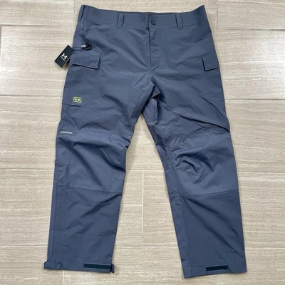 Pantalones de lluvia Under Armour Fish Elite para hombre talla 2XL gris a prueba de tormentas UA nuevos con etiquetas $225 Foto 1 de 4