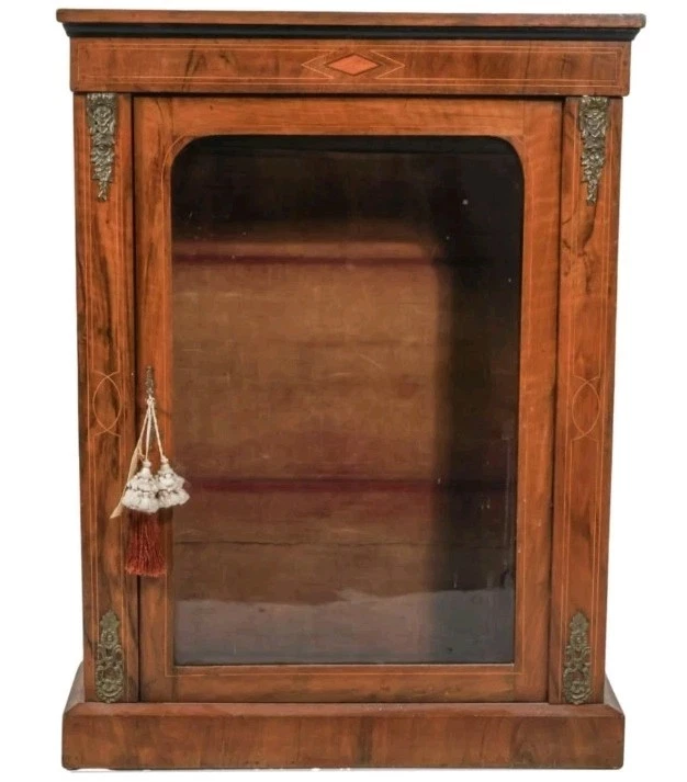 Vitrina francesa de madera y vidrio del siglo XIX Foto 1 de 4