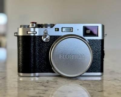 Fujifilm X100F 24.3MP Digital Point and Shoot Camera - Silver - Image 1 of 4