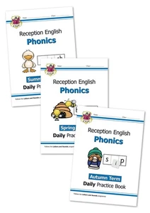 CGP Reception Phonics Daily Practice Books - Autumn, Spring, Summer Terms Bundle - Bild 1 von 1