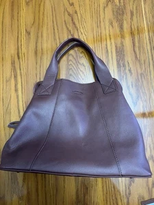 American Leather Ada Triple Entry Satchel Purse Handbag - Bild 1 von 11