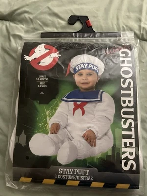 Ghostbusters Stay Puft Marshmallow Man Halloween Anime Disfraz Infantil 3-6 Meses Foto 1 de 4