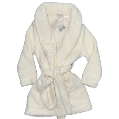 Barefoot мечты девочек размер 6-7 слоновой кости кремовый халат для ванны новый с Ярлыками - Изображение 1 из 4