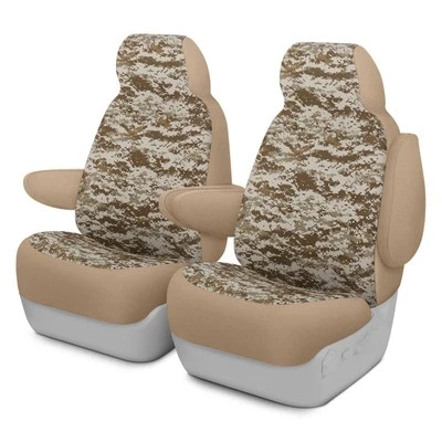 For Dodge Dart 13-16 Dash Designs Camo 1st Row Digital Tan Custom Seat Covers - Imagem 1 de 4