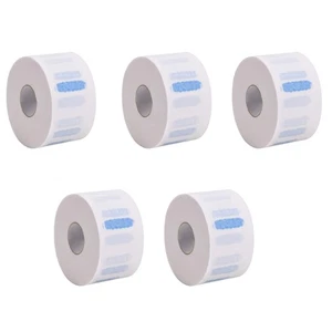 5 Rolls Disposable & Flexible Paper Neck Strips Barber For Salon Hair Cutting D - Foto 1 di 13