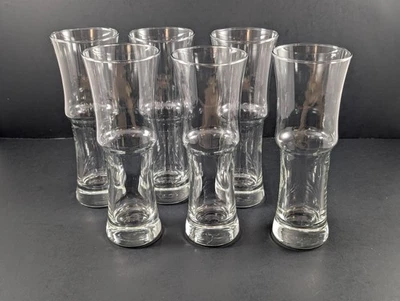 6 Vintage Libbey Napoli Grande 1619 Cocktail Hurricane Glasses 2 Tiered 15.5 Oz. - Image 1 of 4