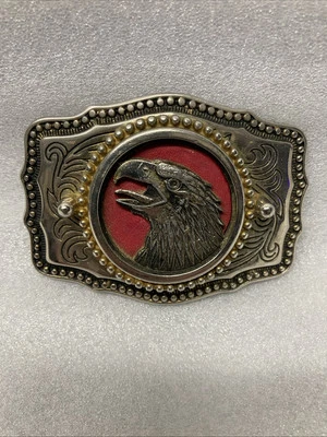 American Bald Eagle Patriotic Western Style Vintage Belt Buckle - Image 1 of 2