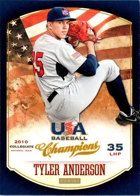 2013 Panini USA Champions Tyler Anderson #6 USA Baseball Card - Image 1 of 2