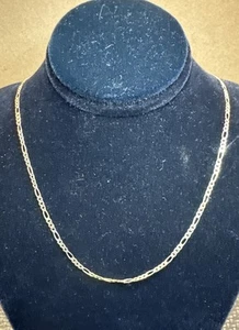 30 Zoll 2 mm 925 Sterling Silber Figarokette Halskette - Bild 1 von 5