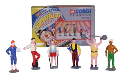 Corgi Chipperfields Six Circus Figures Set 2 Diecast 1/50 Scale model New - Image 1 of 4
