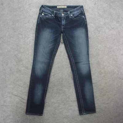 Big Star Casey Jeans Womens 28R Skinny Low Rise Stretch Denim Embroidered Pocket - Image 1 of 4