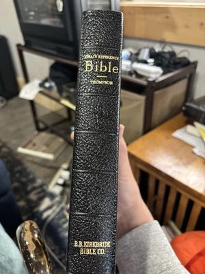 The New Chain Reference Bible (Thompson) KJV 1964 Black Leather BB Kirkbridge - Image 1 of 4