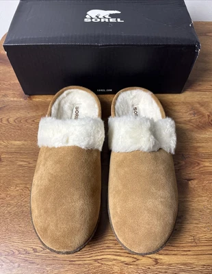 Zapatillas Sorel Nakiska Slide II marrón camel para mujer talla 11 Foto 1 de 4