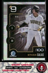 Ethan Salas 2025 Bowman Scouts Top 100 #BTP-9 San Diego Padres - Bild 1 von 2