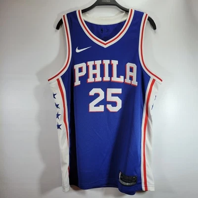 NIKE DriFit Ben Simmons #25 Philadelphia Sixers Phila NBA Swingman Jersey Sz L - Image 1 of 4