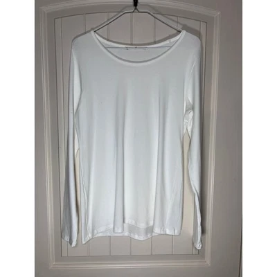 Top Peruvian Connection Blanco Manga Larga Mujer Talla L Algodón Pima Básico Foto 1 de 4