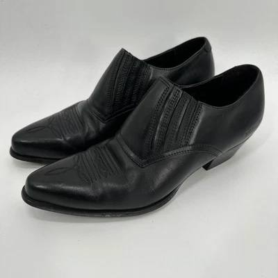 Botas Durango Botines Cuero Negro Sin Cordones Punta Vaquero Occidental 8.5 Foto 1 de 4