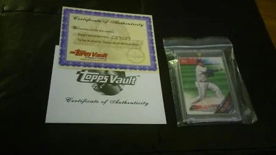 Serie de actualización Topps 2016 Erick Aybar 1/1 parte posterior en blanco Foto 1 de 3