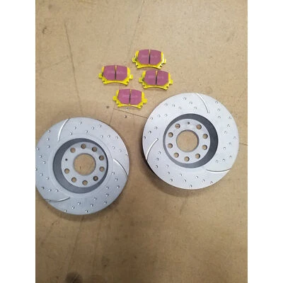 EBC Rear Turbo Groove Brake Discs And Yellowstuff Pad Kit - *Fitting Marks* - Image 1 of 4