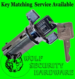 Buick Oldsmobile Ignition Key Switch Lock Cylinder Tumbler Barrel Chrome 2 Keys - Picture 1 of 2