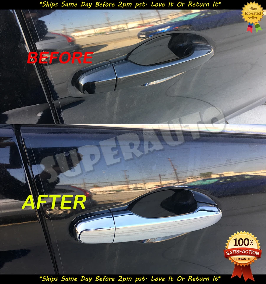 For 2012-2015 Honda Civic / 2012-2016 Honda CR-V Chrome Door Handle Covers Trims - Image 1 of 3