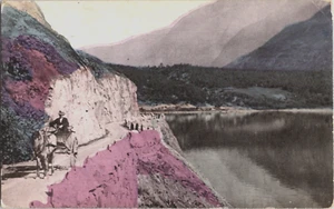 Vintage Eidfjord Norway Postcard Wagon Fjords Scenery Posted - Picture 1 of 2
