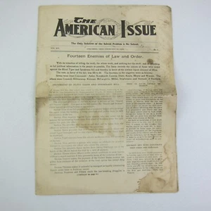 The American Issue Prohibition Newspaper Columbus Ohio Antique 1906 RARE - Picture 1 of 12