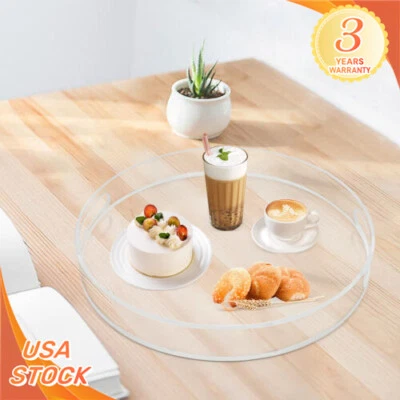 Bandeja de mesa de centro decorativa para el hogar 16 elegante bandeja de acrílico para servir con asas Foto 1 de 4