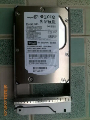 SUN 300GB SAS 15K disk DRIVE+ Bracket 540-7219, 390-0423 - Image 1 of 3