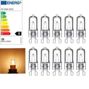 G9 Halogen Bulb 25W 40W 60W Replace Light Bulbs 220V dimmable Glass Capsule Lamp - Picture 1 of 22