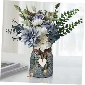 Faux Flowers in Vase,Artificial Flowers in Vase,Table Centerpieces for Dining - Picture 1 of 7