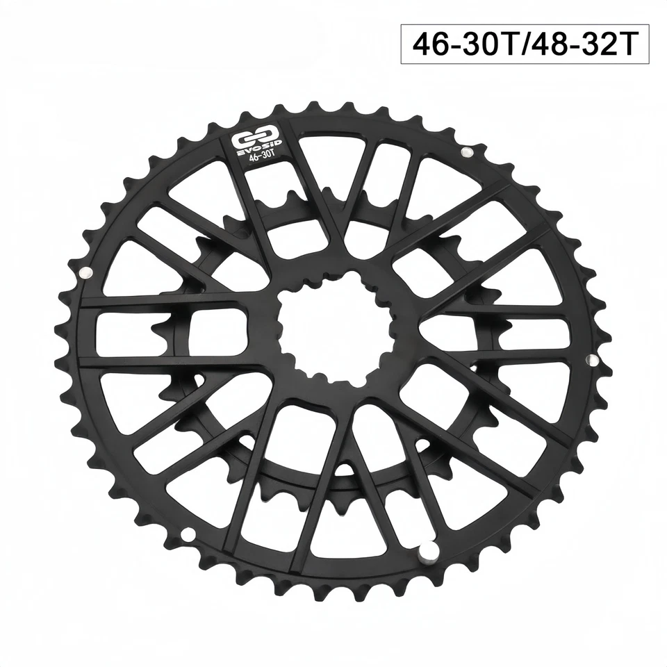 Road Bike Chainring 48-32T 46-30T Double Chainring CNC Gravel Bike Chain Wheel - Image 1 of 4