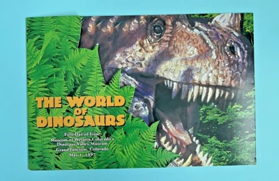 #3136 FDC First Day Issue Ceremony Program 1997 CO World Dinosaurs Einiosaurus - Image 1 of 4