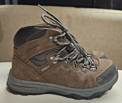 Vasque Boys St Elias Botas de Senderismo UltraSecas Marrón Con Cordones 7206 Impermeables Talla 6 Foto 1 de 4