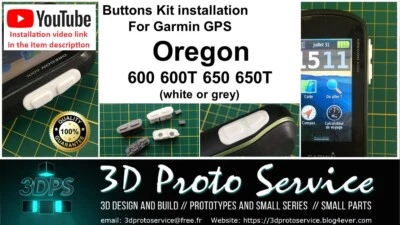 Garmin Oregon 600 - 650 (T) On/Off  Buttons kit (Silicone-Waterproof) Bouton - Image 1 of 4