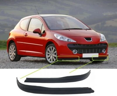 Fits Peugeot 207 2006-2009 Front Bumper Spoiler Set Left & Right Fits All Models - Image 1 of 4