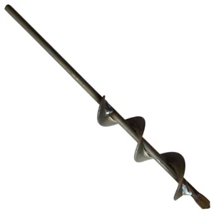 Earth Auger Drill Bit Tip 12" x 1.25" Diameter Ground Sockets Fence Poles GSA-12 - Picture 1 of 1