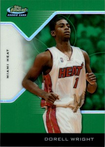 2004-05 Finest Refractors Green #157 Dorell Wright /49
