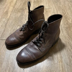 Thursday Boot Co Everyday Captain Brown Leather Boots Men Size 10 Handmade Laced - Bild 1 von 10